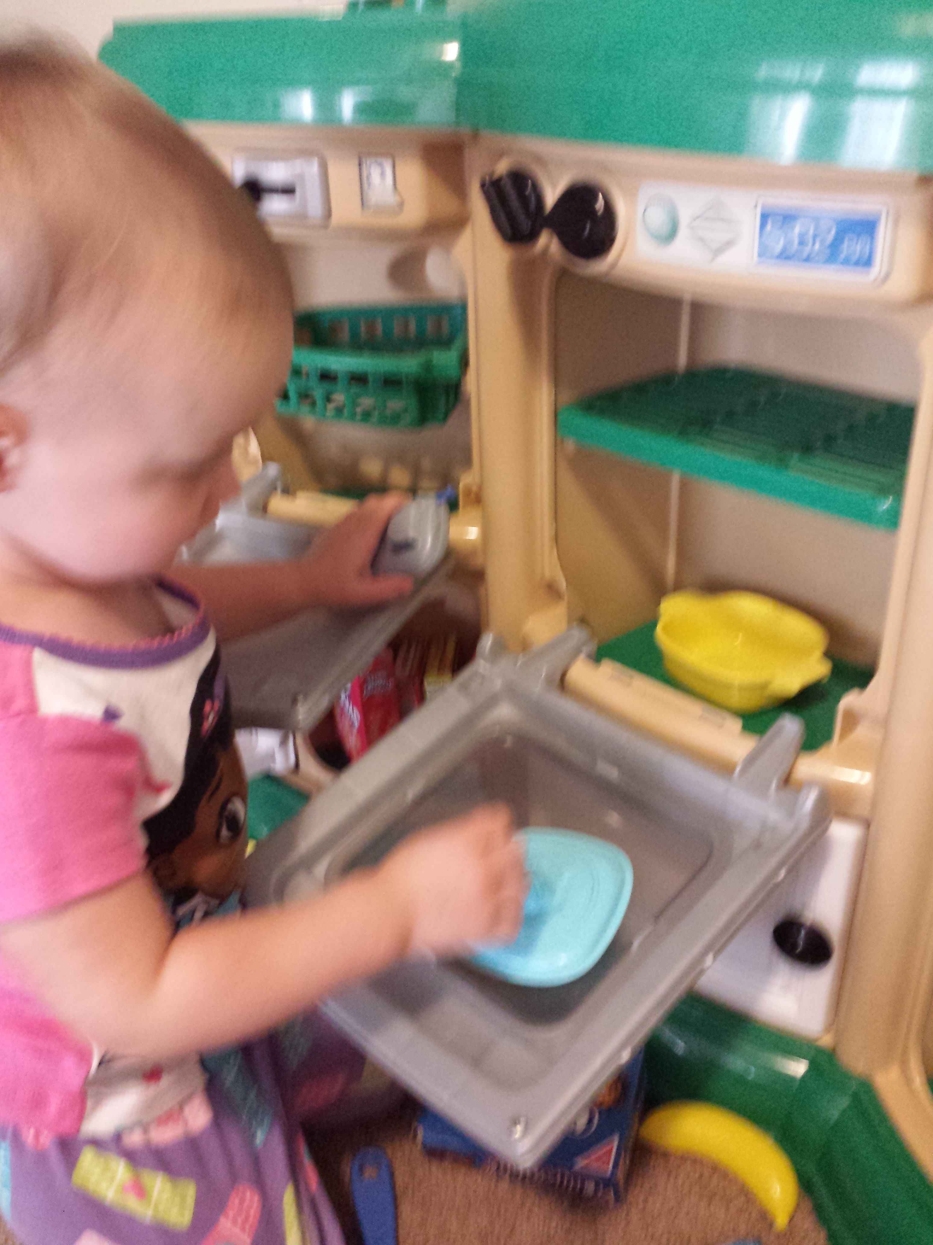 Arianna's new toy kitchen